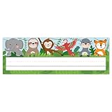 CTP Jungle Friends Name Plates Top Classroom Decorating Accents (Creative Teaching Press 10939)