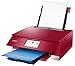 Canon TS8220 Wireless All in One Photo Printer with Scannier and Copier, Mobile Printing, Red, Works with Alexa