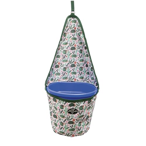 Professional's Choice Hanging Bucket Holder | Fits 5 Gallon Bucket | Hang Water Bucket on Trailer for Horses | 600D Polyester | Armadillos