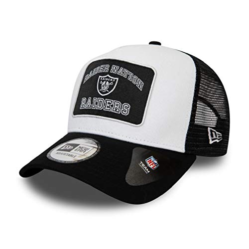 New Era Las Vegas Raiders NFL Cap verstellbar Trucker Kappe American Football Weiss - One-Size 1