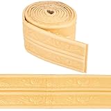 craspire Orange Leiste Trim 7,55 Ftx3,15 Zoll Vintage Selbstklebende Krone 3D-Druck Flexibles Abziehen und Kleben XPE Tapete Grenze Wandkante für Fußleiste Spiegel Grenze Wandlinien Hotel DIY