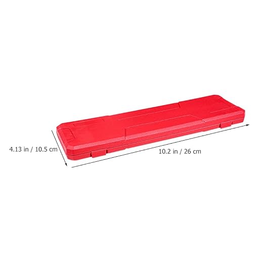 Caja plástica roja para calibrador con estuche protector miniatura 2