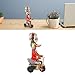 Duck On Tin Toy Delicate Clockwork Vintage Tinplate Duck Riding a Tricycle Toy for Adult Collections Charming Decorative Ornament