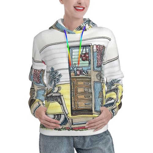 Sweat à capuche femme chaud et confortable contre le froid de l'automne