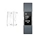 Ultra Slim Soft Full Cover Case for Fitbit Charge 2, Crystal,TPU Protective Casing Scratch Proof Transparent Frame Shell Accessories for Fitbit Charge 2 Watch (1PCS)