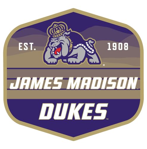 James Madison Dukes Scenic Background Vinyl Magnet - Officially Licensed 6-Inches Wide
