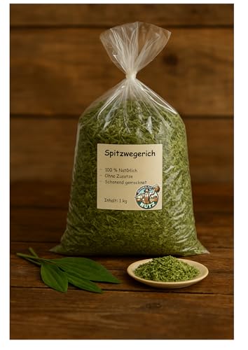 1 kg Spitzwegerich für Pferde, Kleintiere & Vögel aus Regionalem Anbau