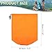 PATIKIL Stuff Sack, 6 x 12 Inch Waterproof Outdoor Storage Sack Portable Drawstring Dust Flap Bag Lightweight Sleeping Bag for Camping Hiking Backpacking, Orange