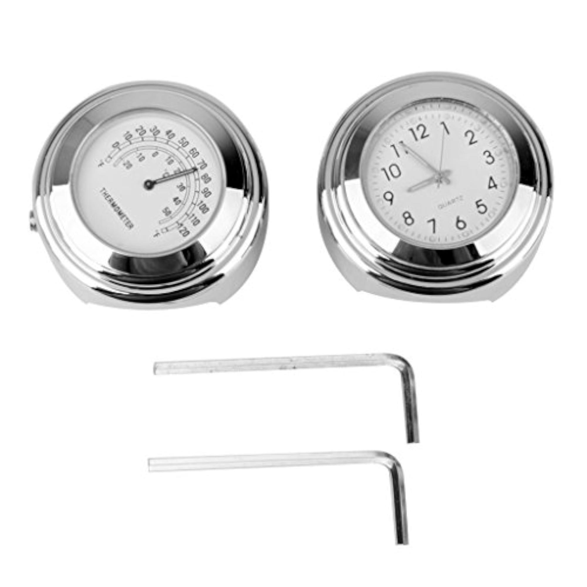Handlebar Clock Temp Thermometer for Harley