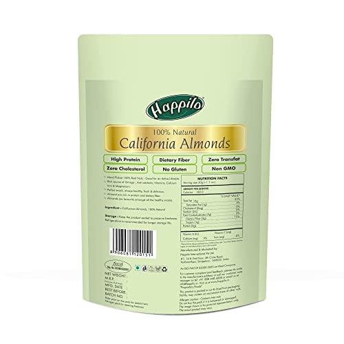 Image of Happilo Premium 100% Natural Californian Almonds, 35g (Pack of 12), Dry Fruits