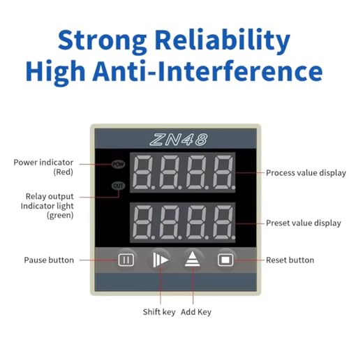 Compteur de temps numérique ZN48 minuterie 12V