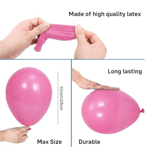 Image of Party Propz Bow Balloons Decoration Set - 26 Pcs Pink And White Balloons For Decoration's | Bow Theme Decorations Birthday | Heart Foil Balloon Decorations (latex)