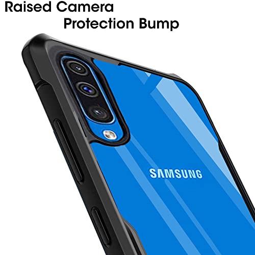 Image of TheGiftKart Crystal Clear Back Cover Case for Samsung Galaxy A50 / A30S / A50S | 360 Degree Protection | Shock Proof Design | Transparent Cover Case for Samsung A50 /A30S /A50S (PC & TPU, Black Bumper)