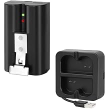 6040mAh Replacement Battery with Charger Station for Ring-Doorbell Camera 2/3/3 Plus/4, Spotlight and Stick Up Cam, Rechargeable Upgraded Lithium Li-ion Batteries 3.65V