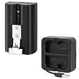 6040mAh Replacement Battery with Charger Station for Ring-Doorbell Camera 2/3/3 Plus/4, Spotlight and Stick Up Cam, Rechargeable Upgraded Lithium Li-ion Batteries 3.65V