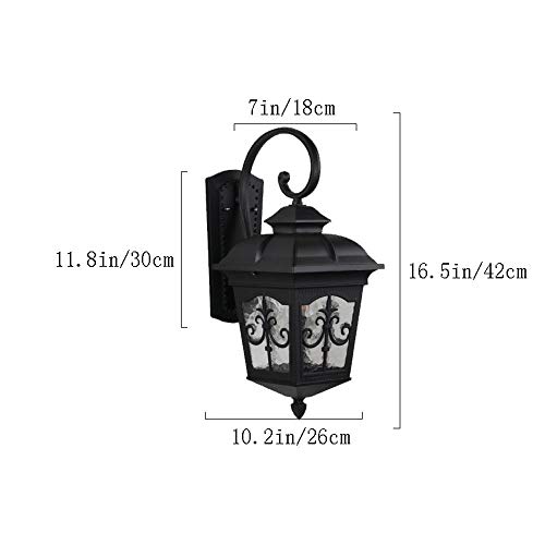Lampe murale étanche bronze pour sécuriser un couloir extérieur sombre - 7