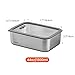 cookeep 44oz/1300ml Stainless steel food storage containers With lids, metal food storage containers,snack containers，lunch box，Easy Clean,Airtight & Leakproof for kitchen storage，Dishwasher safe