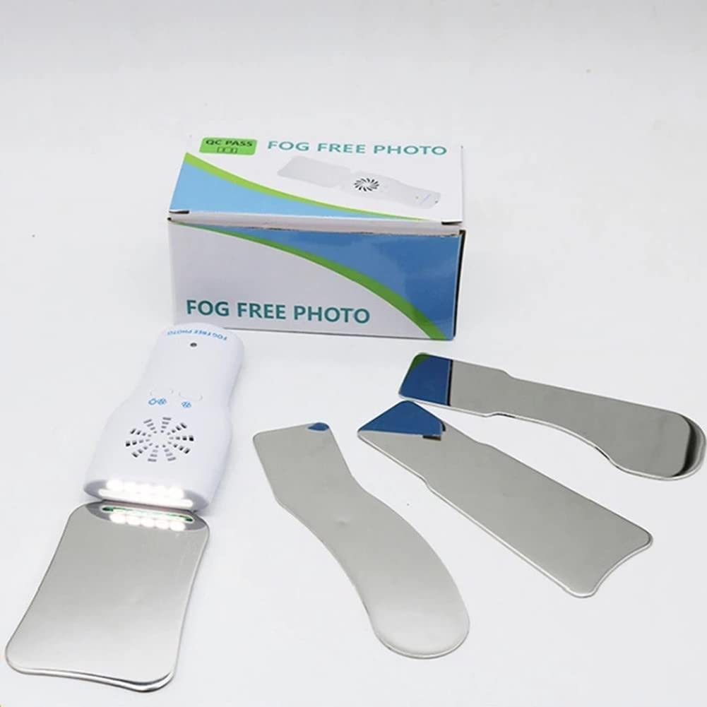 Specchio Dentale con Luce,Specchi Dentali Automatici Antiappannamento per La Fotografia Orale, Specchi di Vetro Riflettore Defog Specchi Dentista