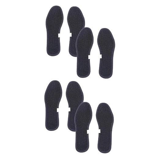 GLEAVI 4 Pares Palmilhas De Fascite Plantar Palmilhas Desodorantes Palmilhas De Carvão De Bambu Palmilhas Para Cuidados Com Os Pés Fasciíte Verão