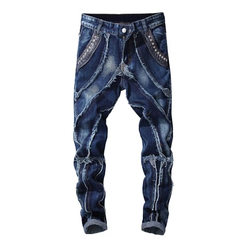 Jean coupe ajustée pour homme classique en denim stretch