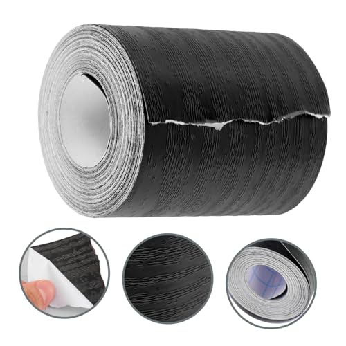 DOITOOL 1 Rolo Fita de veio de madeira Decoração de móveis autocolante adesivo de borda de móveis bo