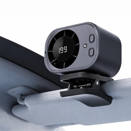 Clip On Air Conditioner for Car, 2026 Portable Car Air Conditioner 360° Rotation 199 Speeds Silent...