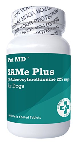 Pet MD Same Plus S-Adenosyl for Dogs 225 MG Hepatic Liver Supplement