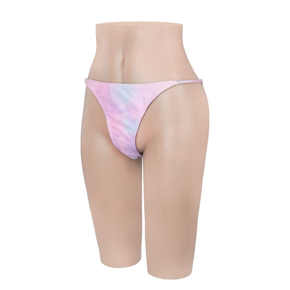 Minaky Silicone Pants with Catheter Hiding Gaff Insertable Panties Fake Pussy Trousers for Transgender Crossdressing，Yellow