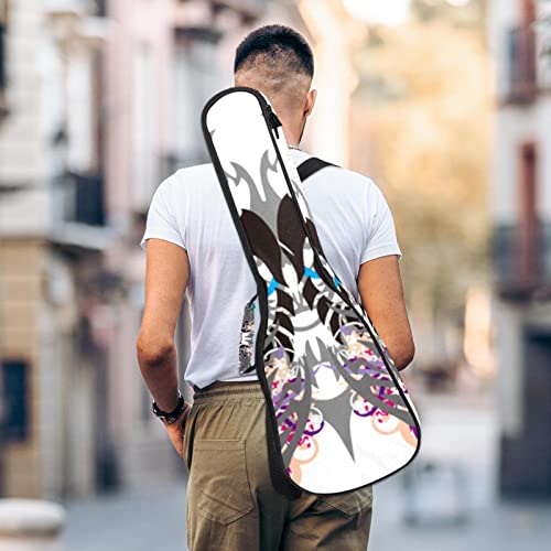 JRHEJTHH Durable Ukulele Bag Water Resistent Ukulele Case with Adjustable Shoulders for 21 23 24 inch Thick Padding Personalized Butterfly Pattern - Les Beatles, Paul McCartney, John Lennon, RIngo Starr, George Harrison JRHEJTHH Durable Ukulele Bag Water Resistent Ukulele Case with Adjustable Shoulders for 21 23 24 inch Thick Padding Personalized Butterfly Pattern – Image 6