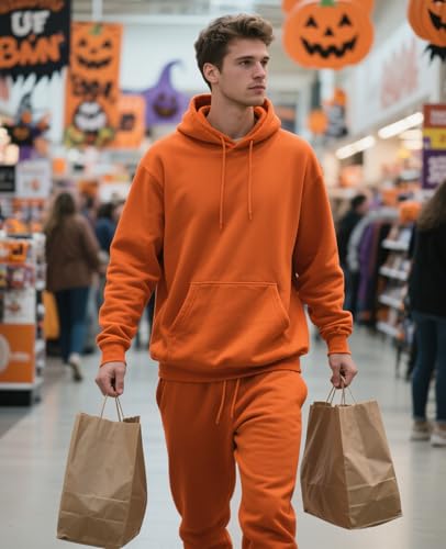 Men's Tracksuits 2 Piece Hoodie and Sweatpants Set Fleece Sweatsuits Casual Athletic Jogging Suit for Men3