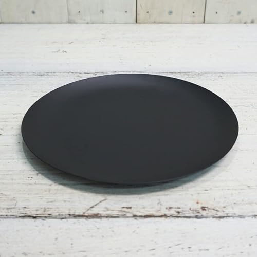 受け皿 おしゃれ 植木鉢 アイアン プレートL < 16cm 5号 マット ブラック トレー 黒 スチール 鉄 丸皿 ラウンド 浅い お皿 鉢皿 小さめ 円形 丸い 丸 受皿 鉢 ブリキ皿 ガーデニング 室内 園芸 観葉植物 多肉植物 塊根植物 サボテン
