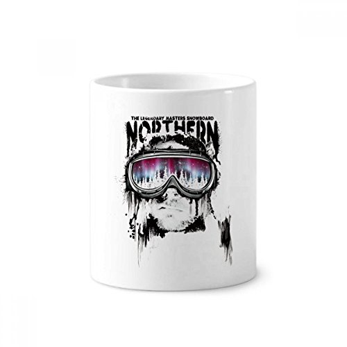 Lunettes de support en céramique ski du Nord contre le désordre tasse blanche 350ml