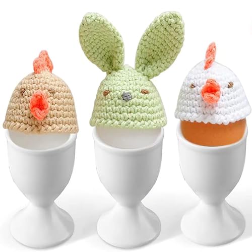 Homefantasy 10Er Set Eierbecher, Weiß Eierhalter In Klassischer Form, Eierständer,Eierhalter,Ostergeschenke Eierstnder,Frühstück Eierhalter Mit Fuß Set,Frühstücksei Halter Für Alle Eigrößen – Bild 4