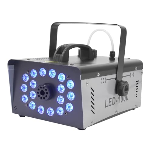Máquina de humo LED 1000W con 18 luces y control dual miniatura 1