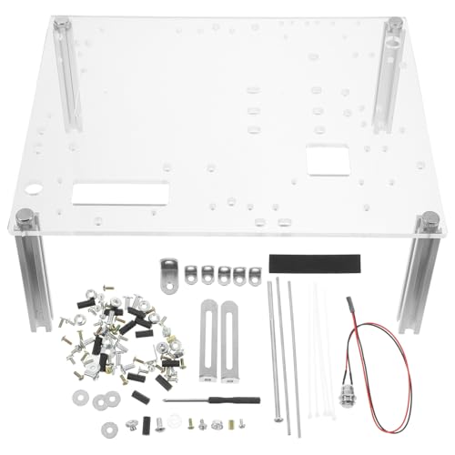 Boîtier PC ouvert grand flux d'air avec cadre transparent pour montage DIY