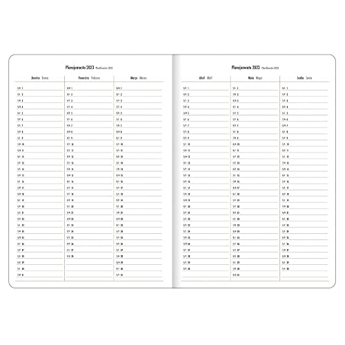 Agenda planner grampeado mensal Cambridge - Tilibra