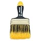 PAINTO Malerpinsel mit Ergonomischer Griff & Messingzwinge 60 mm + GRATIS Kreppband 25 m | Flachpinsel Pinsel für Lack Farben Beizen Acrylfarben Lasurpinsel Lackierpinsel Holz Werkzeuge Borstenpinsel