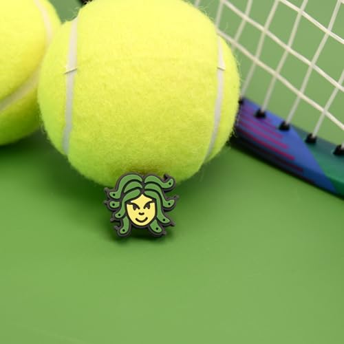 Racquet Inc. - Mythical Dampeners Tennis Racket Vibration Dampeners - Shock Absorbing, Reduces String Vibration for Better Control & Comfort - Universal Fit for All Racquets - 2 Pack (Medusa) - Thumbnail 6