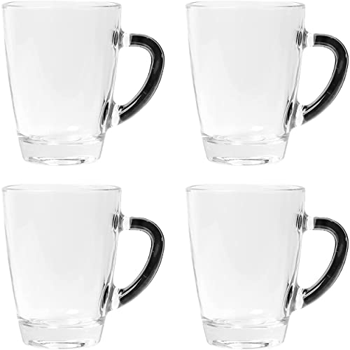 Tazas Benetton Set 4 Tazas 0.30L Cristal Negro Black &Amp; White Benetton En Oferta United Colors Of Benetton- Be155 Set 4Pcs Tazas 0.30L Cristal (Negro) Black &Amp; White