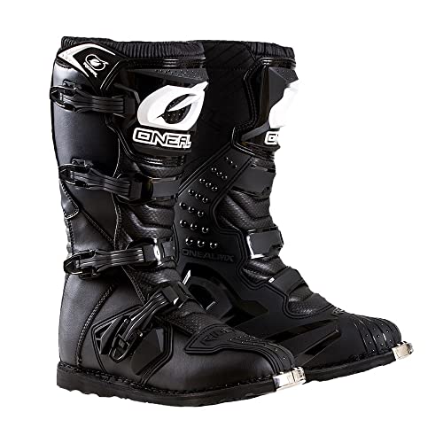 O'NEAL Rider Boots with Pro MX Socks Combo (Black, 10)
