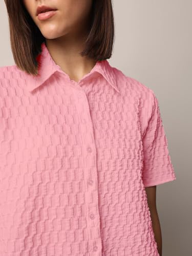 Image of Zilcon Women's Half Sleeve Button Down Women Shirts | Western Tops for Women Stylish | White Shirt for Woman