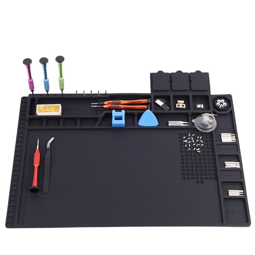 Tapete de silicona HPFIX para reparación de teléfonos celulares y portátiles en casa 4
