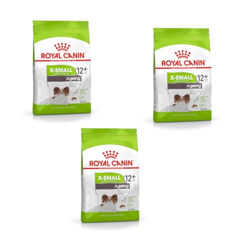 Royal Canin X Small Ageing 12+ Perros Muy pequeños Mayores | Paquete Triple | 3 x 500 g | Alimento Completo para Perros | para Perros Muy pequeños (hasta 4 kg) en la Segunda Mitad de su Vida