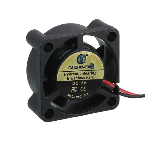 sourcing map 3D Printer 2510 Cooling Fan, 5V 4000RPM 25 x 25 x 10 mm Hydraulic Bearing XH2.54 Extruder Cooling Fan with 
