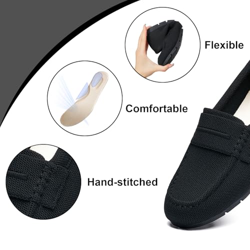 Loafers for Women Comfortable Slip on Work Flats Shoes Womens Dressy Casual Walking Shoes3