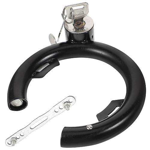 MOBUTOFU 頑丈な電動自転車ロック ステンレス鋼製 丸型ロック 盗難防止 サイクルセキュリティ 便利なポータブルデザイン 自転車 電動スクーター用 旅行 アウトドアに 1set