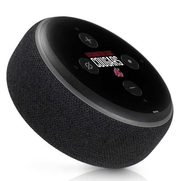 Skinit Decal Audio Skin Compatible with Amazon Echo Dot 3 - Officially Licensed Washington State University Cougars Design
