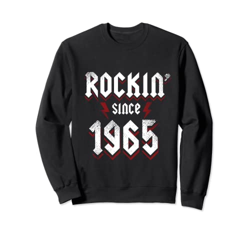 Rockin Since 1965 58 Year Old Rock Music 58th Birthday Sweatshirt