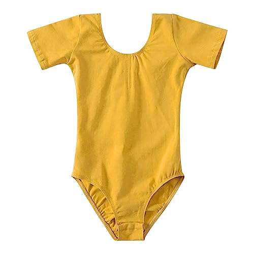 Summer Girls Cotton Short Sleeved Dance Dress Ballet Dress Grade Dress Open Crotch Baby Girls Clothes 3 Months