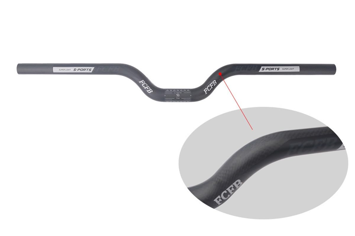 カーボン　マウンテンバイクハンドル Amazon.co.jp: 25.4mm カーボン繊維 自転車 ハンドルバー 460